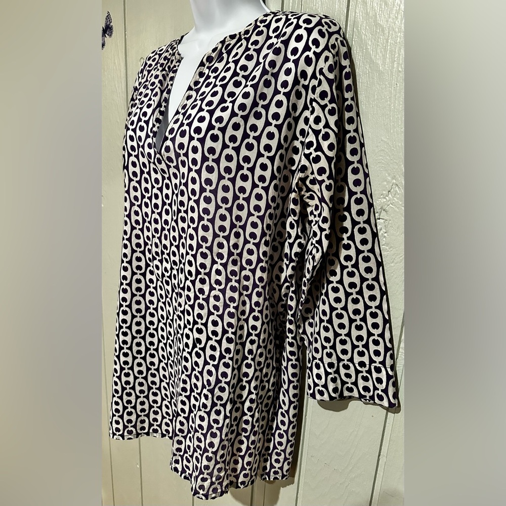 Chic 100% Cotton Patterned Tunic - Picture 4 of 6